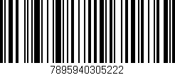 Código de barras (EAN, GTIN, SKU, ISBN): '7895940305222'