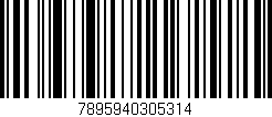 Código de barras (EAN, GTIN, SKU, ISBN): '7895940305314'