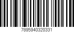 Código de barras (EAN, GTIN, SKU, ISBN): '7895940320331'