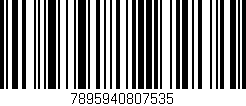 Código de barras (EAN, GTIN, SKU, ISBN): '7895940807535'