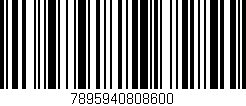 Código de barras (EAN, GTIN, SKU, ISBN): '7895940808600'