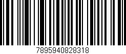 Código de barras (EAN, GTIN, SKU, ISBN): '7895940828318'