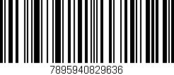 Código de barras (EAN, GTIN, SKU, ISBN): '7895940829636'
