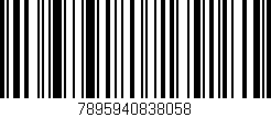 Código de barras (EAN, GTIN, SKU, ISBN): '7895940838058'