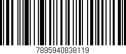 Código de barras (EAN, GTIN, SKU, ISBN): '7895940838119'