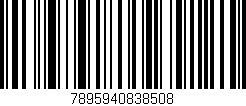 Código de barras (EAN, GTIN, SKU, ISBN): '7895940838508'