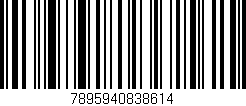 Código de barras (EAN, GTIN, SKU, ISBN): '7895940838614'