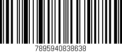 Código de barras (EAN, GTIN, SKU, ISBN): '7895940838638'