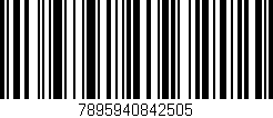 Código de barras (EAN, GTIN, SKU, ISBN): '7895940842505'