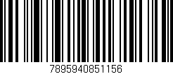Código de barras (EAN, GTIN, SKU, ISBN): '7895940851156'
