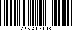 Código de barras (EAN, GTIN, SKU, ISBN): '7895940858216'