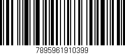 Código de barras (EAN, GTIN, SKU, ISBN): '7895961910399'