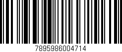 Código de barras (EAN, GTIN, SKU, ISBN): '7895986004714'