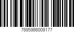 Código de barras (EAN, GTIN, SKU, ISBN): '7895986009177'