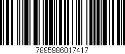 Código de barras (EAN, GTIN, SKU, ISBN): '7895986017417'