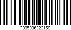 Código de barras (EAN, GTIN, SKU, ISBN): '7895986023159'
