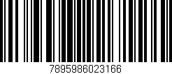 Código de barras (EAN, GTIN, SKU, ISBN): '7895986023166'