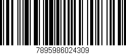Código de barras (EAN, GTIN, SKU, ISBN): '7895986024309'