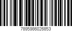 Código de barras (EAN, GTIN, SKU, ISBN): '7895986026853'