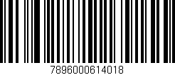 Código de barras (EAN, GTIN, SKU, ISBN): '7896000614018'