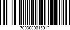 Código de barras (EAN, GTIN, SKU, ISBN): '7896000615817'