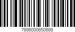 Código de barras (EAN, GTIN, SKU, ISBN): '7896000650689'
