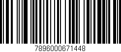 Código de barras (EAN, GTIN, SKU, ISBN): '7896000671448'