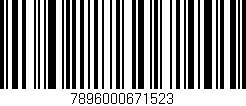 Código de barras (EAN, GTIN, SKU, ISBN): '7896000671523'