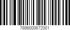 Código de barras (EAN, GTIN, SKU, ISBN): '7896000672001'