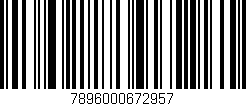 Código de barras (EAN, GTIN, SKU, ISBN): '7896000672957'