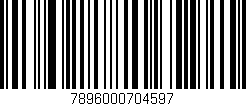 Código de barras (EAN, GTIN, SKU, ISBN): '7896000704597'