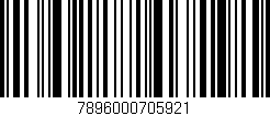 Código de barras (EAN, GTIN, SKU, ISBN): '7896000705921'