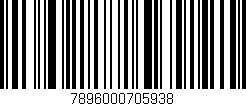 Código de barras (EAN, GTIN, SKU, ISBN): '7896000705938'