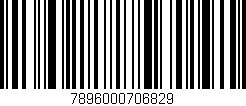 Código de barras (EAN, GTIN, SKU, ISBN): '7896000706829'