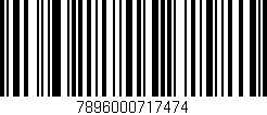 Código de barras (EAN, GTIN, SKU, ISBN): '7896000717474'