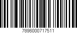Código de barras (EAN, GTIN, SKU, ISBN): '7896000717511'