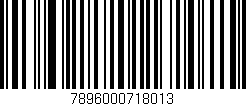 Código de barras (EAN, GTIN, SKU, ISBN): '7896000718013'