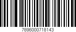 Código de barras (EAN, GTIN, SKU, ISBN): '7896000718143'
