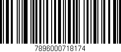 Código de barras (EAN, GTIN, SKU, ISBN): '7896000718174'