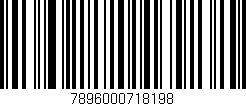 Código de barras (EAN, GTIN, SKU, ISBN): '7896000718198'