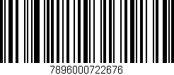 Código de barras (EAN, GTIN, SKU, ISBN): '7896000722676'