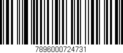 Código de barras (EAN, GTIN, SKU, ISBN): '7896000724731'