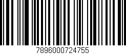 Código de barras (EAN, GTIN, SKU, ISBN): '7896000724755'