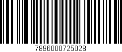 Código de barras (EAN, GTIN, SKU, ISBN): '7896000725028'
