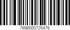 Código de barras (EAN, GTIN, SKU, ISBN): '7896000725479'