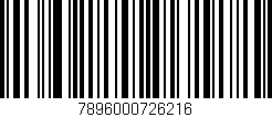 Código de barras (EAN, GTIN, SKU, ISBN): '7896000726216'