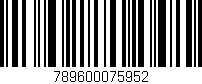 Código de barras (EAN, GTIN, SKU, ISBN): '789600075952'