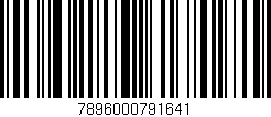 Código de barras (EAN, GTIN, SKU, ISBN): '7896000791641'