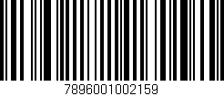 Código de barras (EAN, GTIN, SKU, ISBN): '7896001002159'