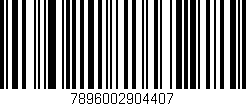 Código de barras (EAN, GTIN, SKU, ISBN): '7896002904407'
